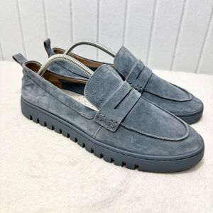 Vionic Uptown Loafer‎ Blue Suede Size 11
